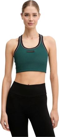 Emporio Armani Emporio Armani Ea7, Dames, Tops, Groen, Maat: XS Polyamide
