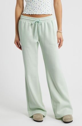 BP. Baggy Flare Leg Sweatpants in Green Cloud at Nordstrom, Size Xx-Small