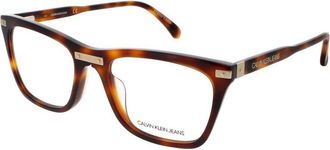 Calvin Klein Mens Tortoise Rectangular Eyeglass Frames CKJ-CKJ20515-240-52