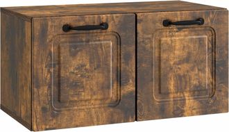 vidaXL Mueble Para Tv De Pared Roble Ahumado 59,5 X 31 X 30 Cm Vidaxl