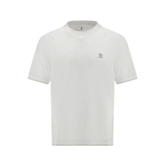 Brunello Cucinelli Hombre, Camisetas, Blanco, Talla: XL