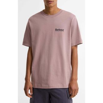 Barbour Moonwell Graphic T-Shirt in Ironstone at Nordstrom, Size Xx-Large
