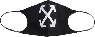 Off-white Bedrukte Katoenen Mondmasker - Heren - Accessoires - Zwart - S/M - Katoen - Accessoires