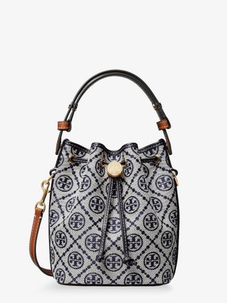 Tory Burch Borsa a secchiello T Monogram in misto cotone - TORY BURCH - gender_Woman