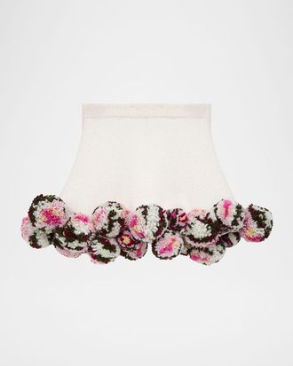 Loewe x Paula & apos;s Ibiza Pom-Pom Boucle Mini Skirt