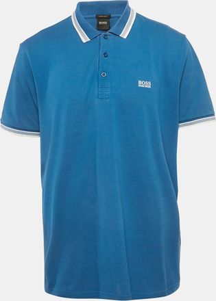 HUGO BOSS Boss By Hugo Boss Blue Cotton Paddy Polo T-Shirt