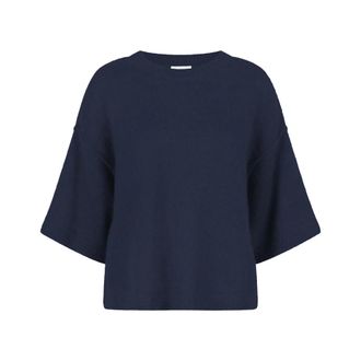Dante6 Relaxte Gebreide Trui Navy Ink - Dames - Truien - Blauw - Maat: XL Wol