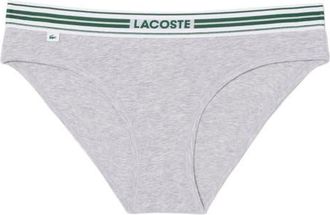 Lacoste Stretch Cotton Bikini Briefs in Silver Chine at Nordstrom, Size Xx-Small