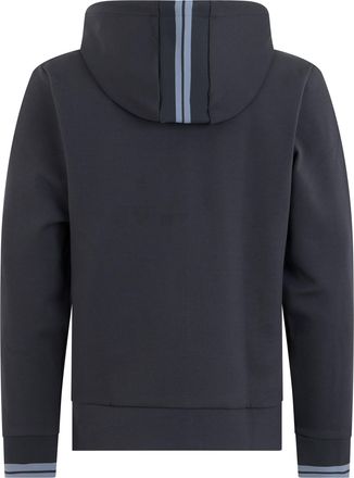 HUGO BOSS Mens Zip-Up Cotton Hoodie Dark Grey Top