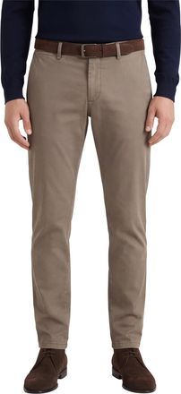 Gardeur Slim fit Subway Gardeur chino katoen donkerbruin