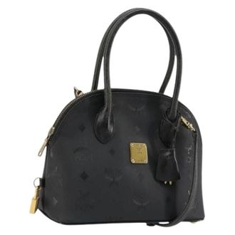 MCM Pre-owned Hand Bag - Dames - Vintage Handtas - Zwart - ONE Size - Leer - Vintage