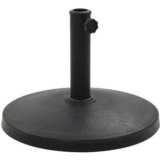 vidaXL Base De Sombrilla Redonda De Poliresina Negra 10 Kg Vidaxl