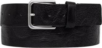 Karl Lagerfeld Logo Leren Riem - Heren - Riemen - Zwart - 95 CM - Leer - Accessoires