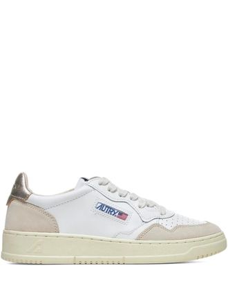 Autry Medalist Low perforated leather sneakers - Bianco