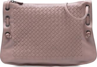 Bottega Veneta 2012-2025 Nappa Intrecciato Nodini crossbodytas - Roze