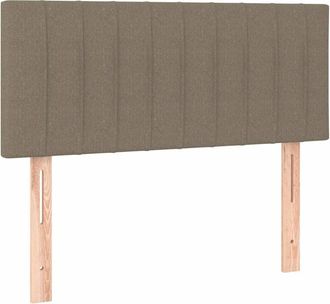 vidaXL Cabecero Con Led De Tela Gris Taupe 90x5x78/88 Cm Vidaxl