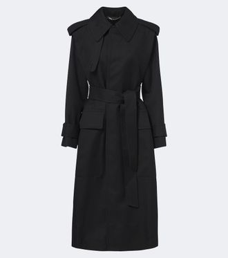 Victoria Beckham Trench Philippa in twill di lana vergine