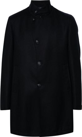 Tagliatore Gordon coat - men - Cotton/Virgin Wool - 52 - Blue