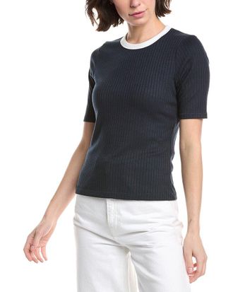Rag & Bone The Knit Contrast Ringer T-Shirt