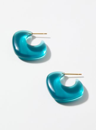 Lucas Jack Womens Metallic-post resin earrings