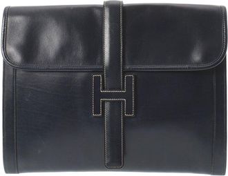 Hermès Hermès Black Leather Jige