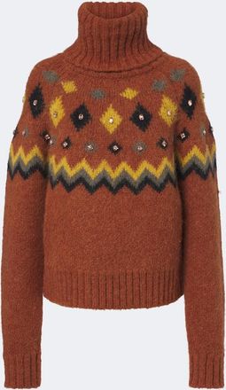 Goldbergh Hanashi embellished turtleneck sweater