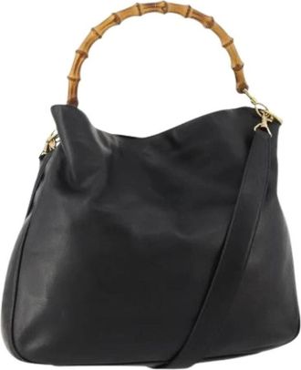 Gucci Pre-owned Handbags, female, Black, Size: ONE SIZE Pre-owned Vintage Shoulder Bag