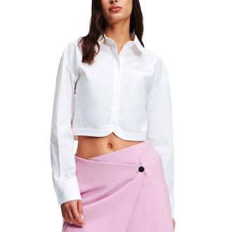 Karl Lagerfeld Overhemden, Dames, Wit, M, 241W1602 Shirt