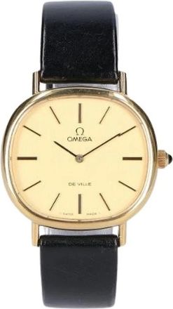 Omega Pre-owned Watches, male, Yellow, Size: ONE SIZE Pre-owned De Ville Stainless Steel Manual Winding