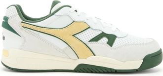 Diadora Witte Leren Sportieve Sneaker - Heren - Sneakers - Wit - 48 EU - Su&egrave;de - Schoenen