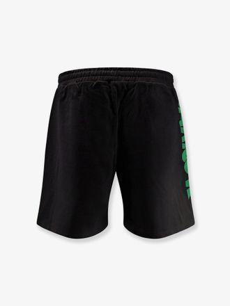 Barrow Elastic Waist Cotton Bermuda Shorts - Black