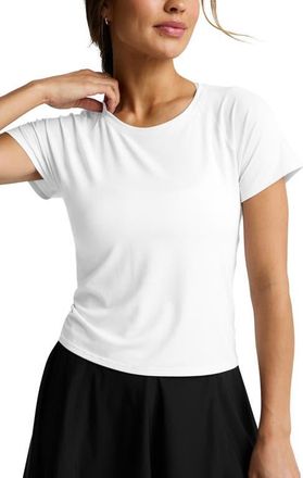 Beyond Yoga Breezeweight Active T-Shirt in White at Nordstrom, Size Xx-Large