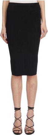 Rick Owens Rokken, Dames, Zwart, S, Katoen, Zwarte Pillar Rok