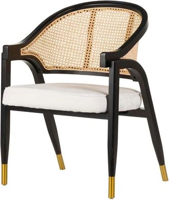 Adda Home Butaca dorado de ratán 62x62x87cm