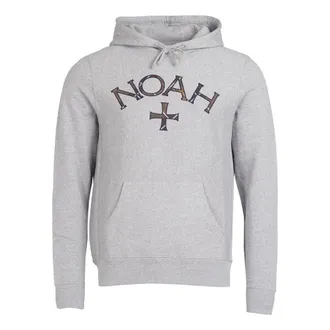 Noah x Barbour Logo Hoodie Grey SS11FW20