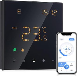 OEM Termostato De Agua Tuya, Programable Con Wifi, De Pared, Con Control Remoto, 3 A, Color Negro