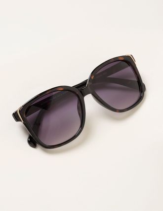 Fat Face FatFace Lily Tortoiseshell Brown Heart Detail Sunglasses