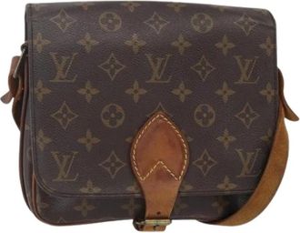 Louis Vuitton Pre-owned Cross Body Bags, female, Brown, Size: ONE SIZE Pre-owned Vintage Canvas Crossbody Bag