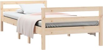 vidaXL Estructura De Cama Sin Colch&oacute;n Madera Maciza De Pino 80x200 Cm Vidaxl