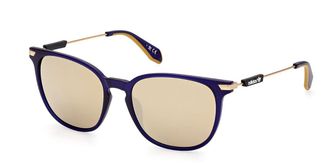 adidas OR0074 91G Mens Sunglasses Blue Size 55