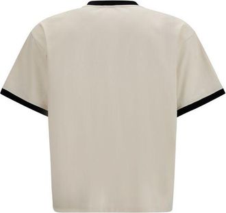 Versace Mens Beige Cotton T-Shirt