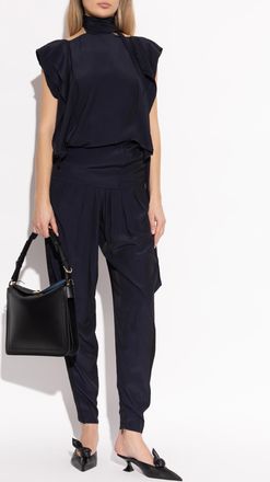 Lanvin Tapered Leg Trousers, Womens, Black