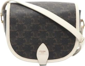 Celine Pre-owned Vintage Canvas Schoudertas - Dames - Vintage Schoudertas - Veelkleurig - ONE Size - Leer - Vintage