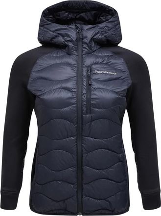 Peak Performance Hybride Donsjas Lichtgewicht Waterafstotend - Dames - Gewatteerde jassen - Zwart - M - Polyester - Jassen