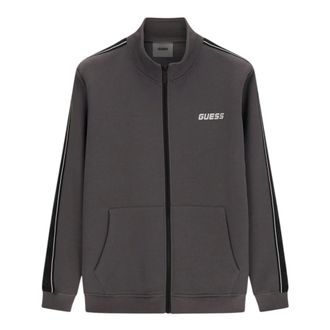 Guess Zip-throughs, male, Gray, Size: XL maglieria e felpe Cotone
