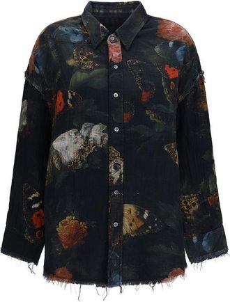 R13 Cotton Pattern Womens Shirt