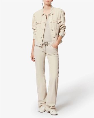 Isabel Marant Bolineav Jacket In Ecru