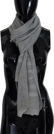John Galliano Logo Knitted Neck Wrap Shawl Foulard Womens Scarf