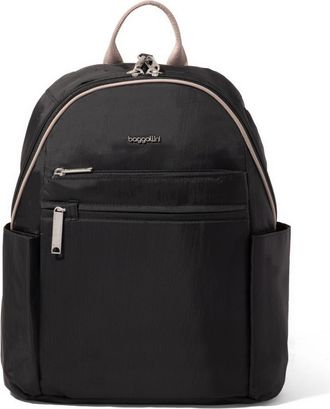 Baggallini Securtex Anti-Theft Vacation Backpack in Black/neutral at Nordstrom