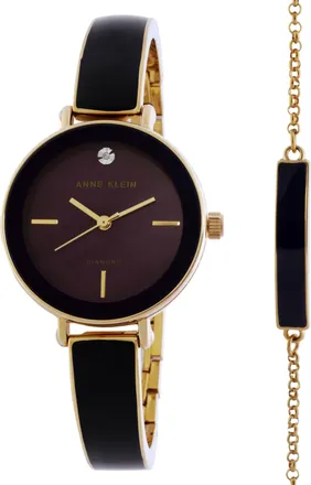 Anne Klein Classic Brown Dial Ladies Watch AK/3620PLST